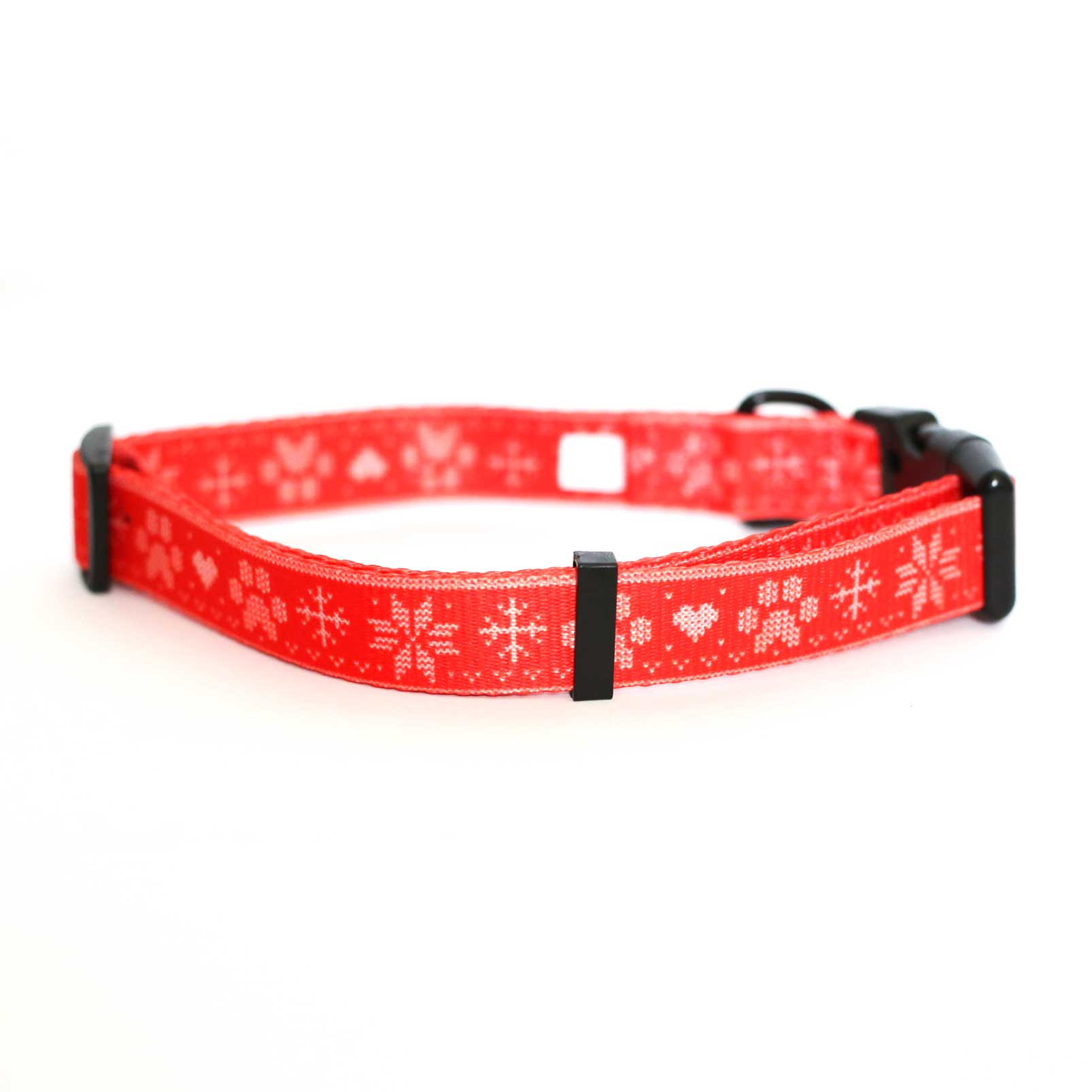 red christmas dog collar