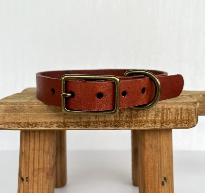 Bark and Willow Leather collar