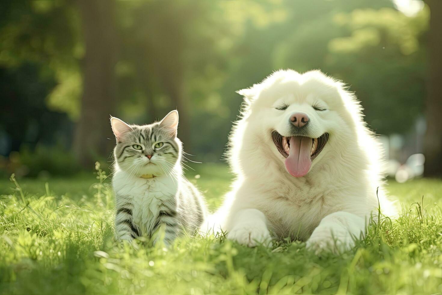 are samoyed good with cats