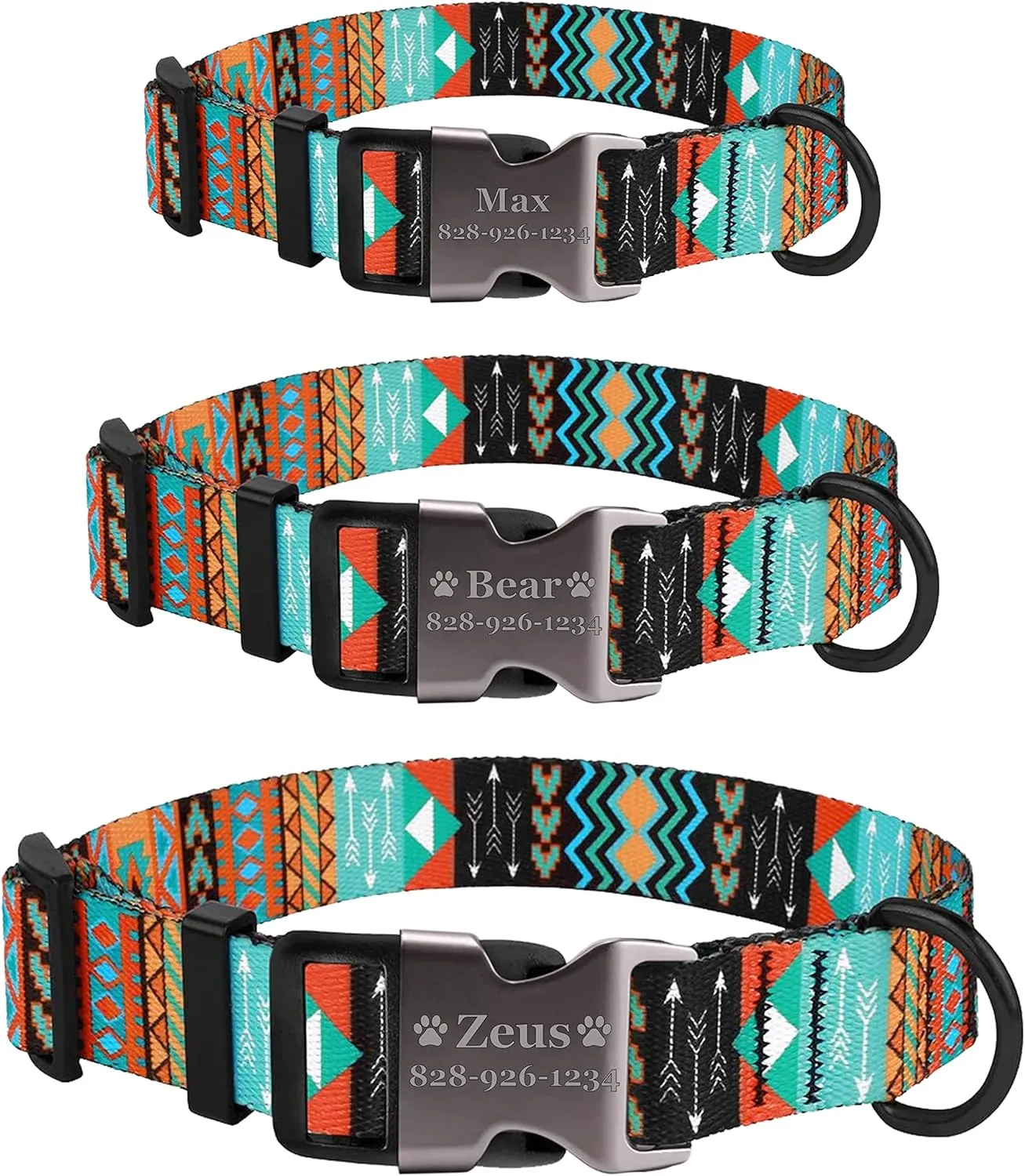 Personalized Dog Collar Tribal 
