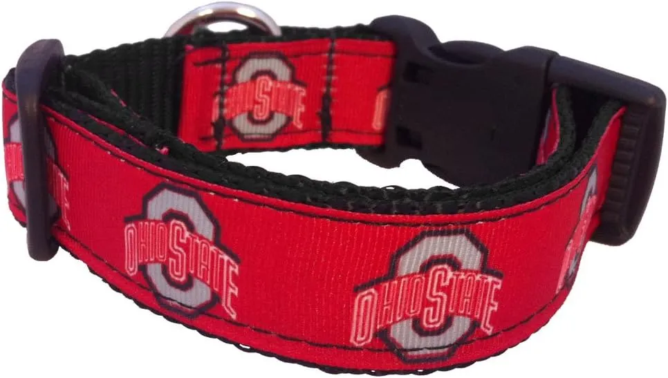 NCAA Dog Collar Ohio State Buckeyes Medium