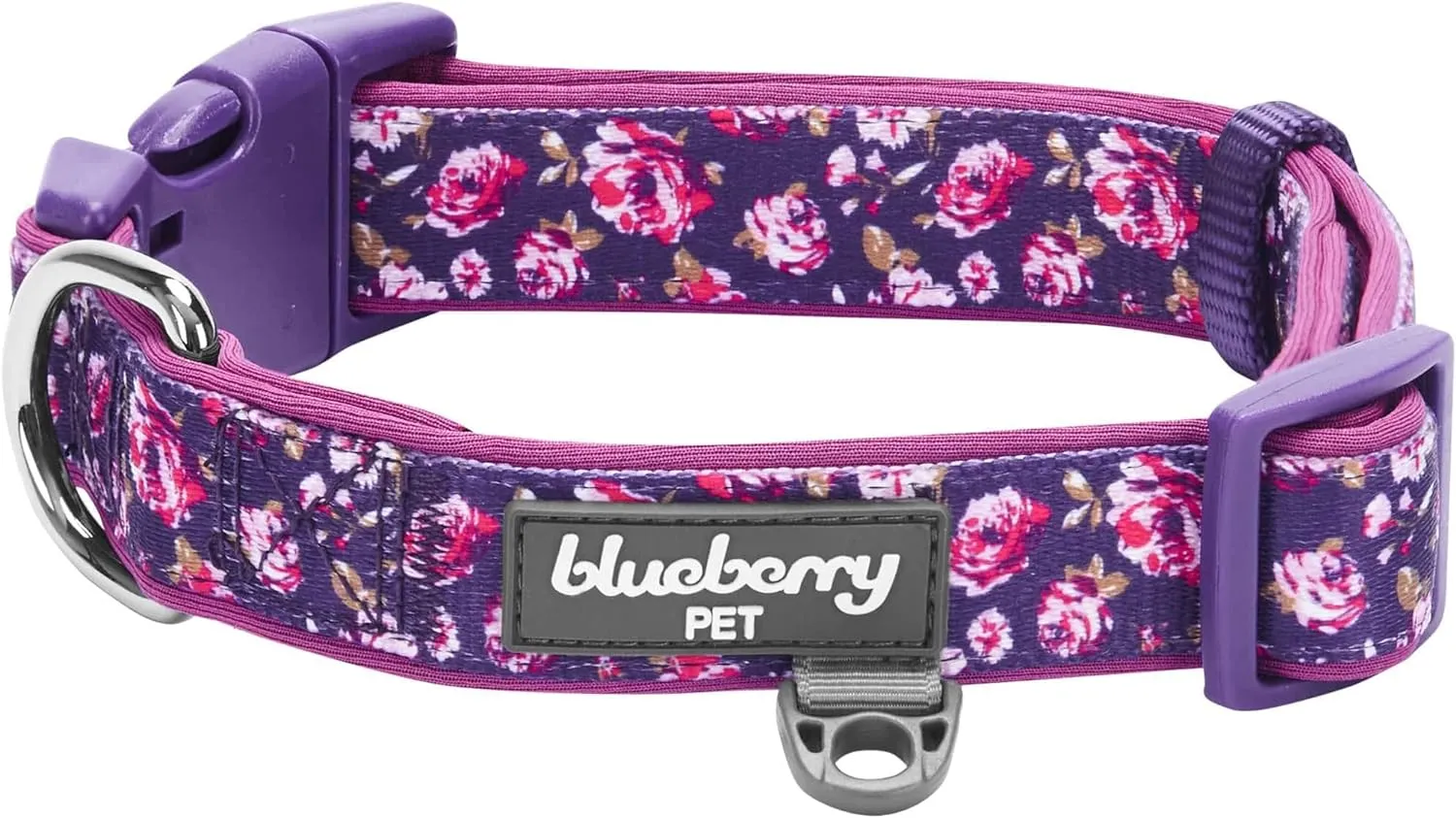 Blueberry Pet Soft & Safe 3M Reflective Neoprene Padded Adjustable Dog Collar 