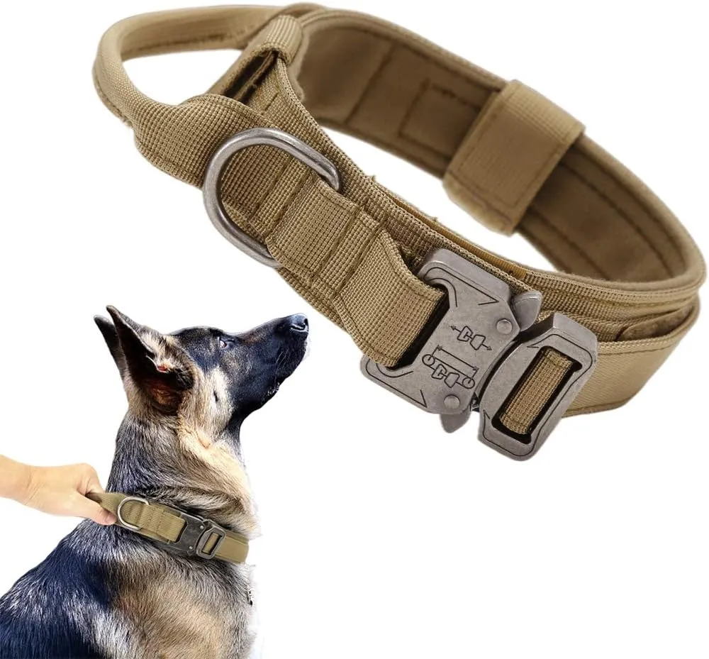 Tactical Dog Collar Military Dog Collar Adjustable Nylon Dog